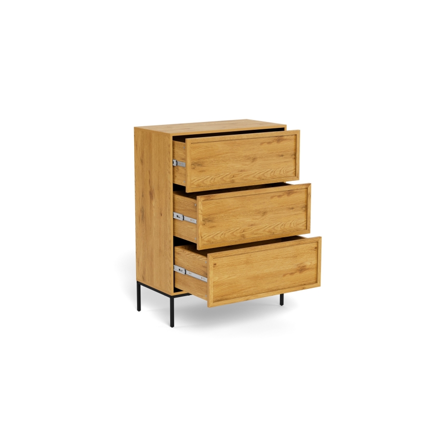 Commode ALIN 80x40 cm, brun clair