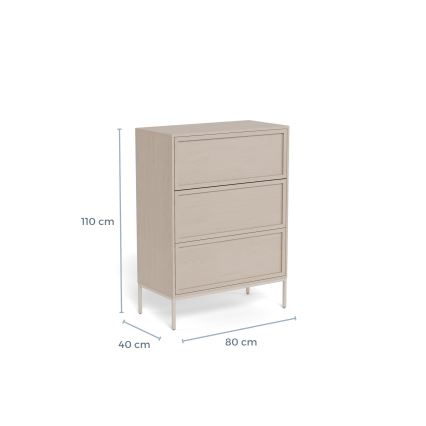 Commode ALIN 80x40 cm taupe