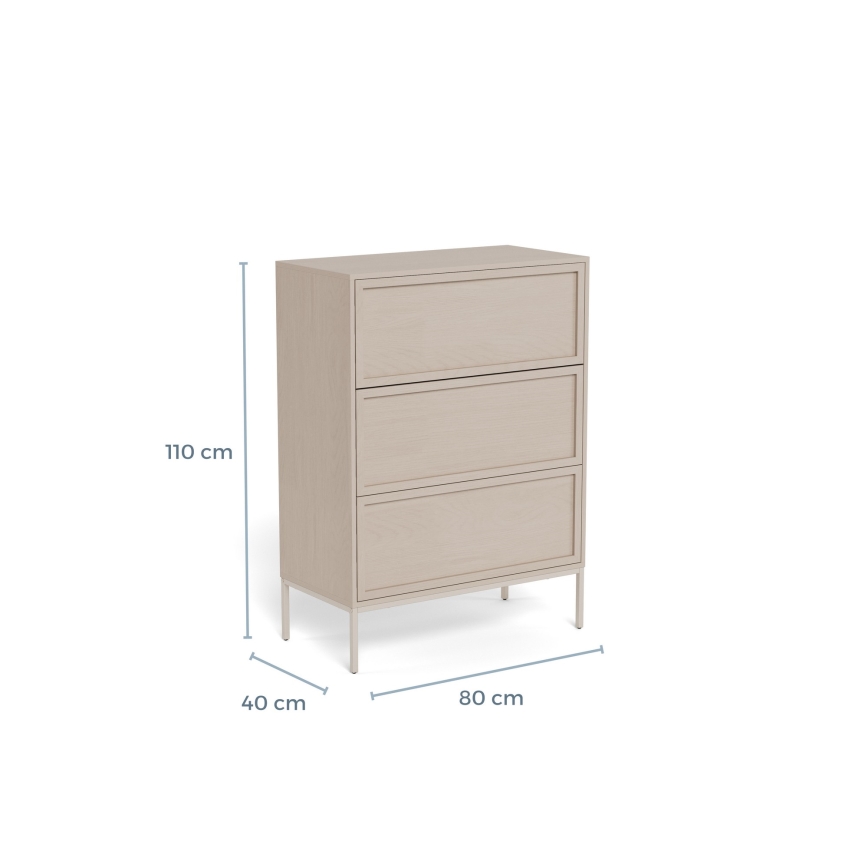 Commode ALIN 80x40 cm taupe