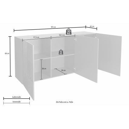 Commode ARIA chêne Sonoma