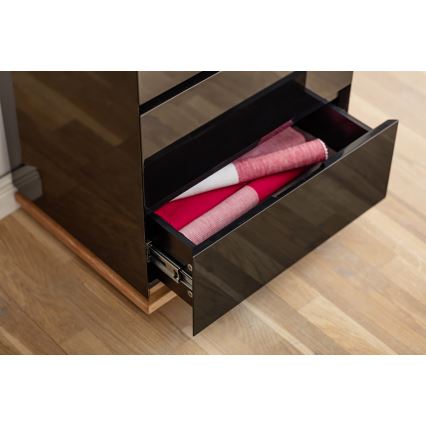 Commode ARVI noire/chêne