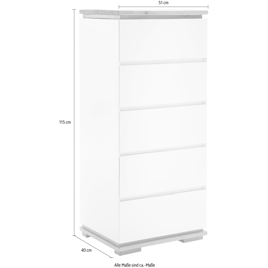 Commode ARVI noire/chêne