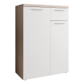 Commode BRUNO chêne sonoma/blanc