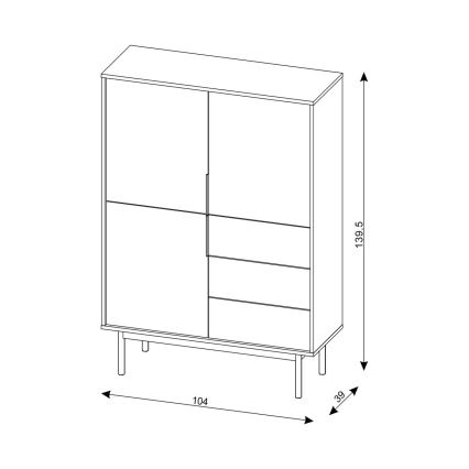 Commode ELI noire