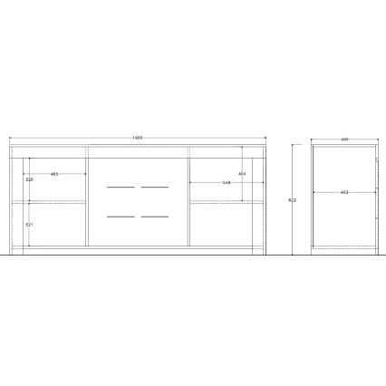 Commode FINERA blanche