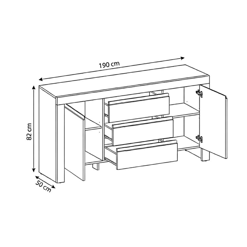 Commode FINERA blanche