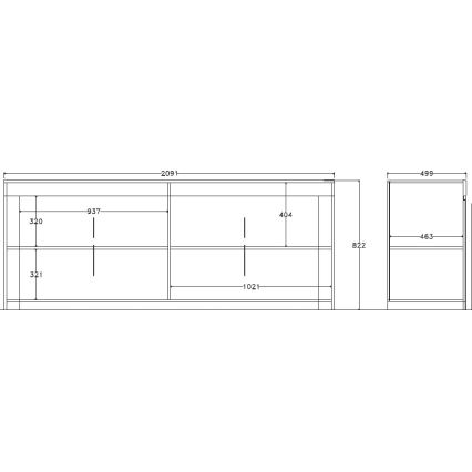 Commode FINERA blanche