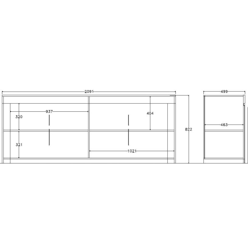Commode FINERA blanche