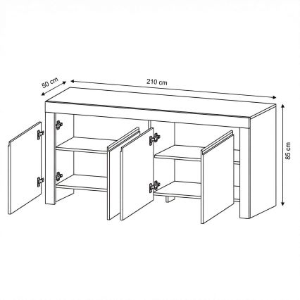 Commode FINERA blanche