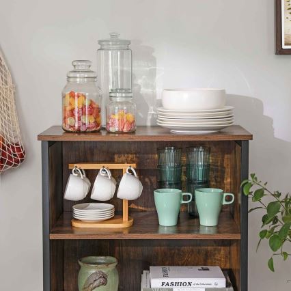 Commode FIRA marron/noir