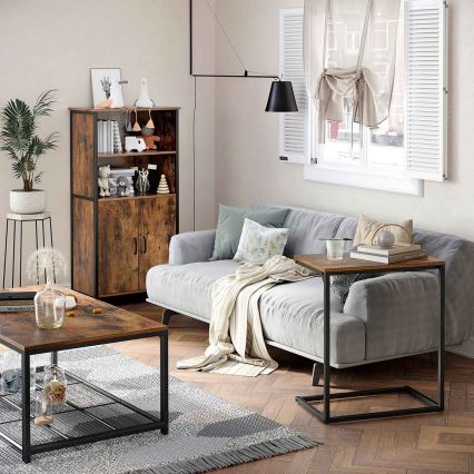 Commode FIRA marron/noir