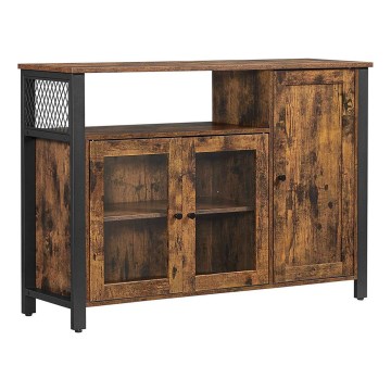 Commode FIRA marron/noir
