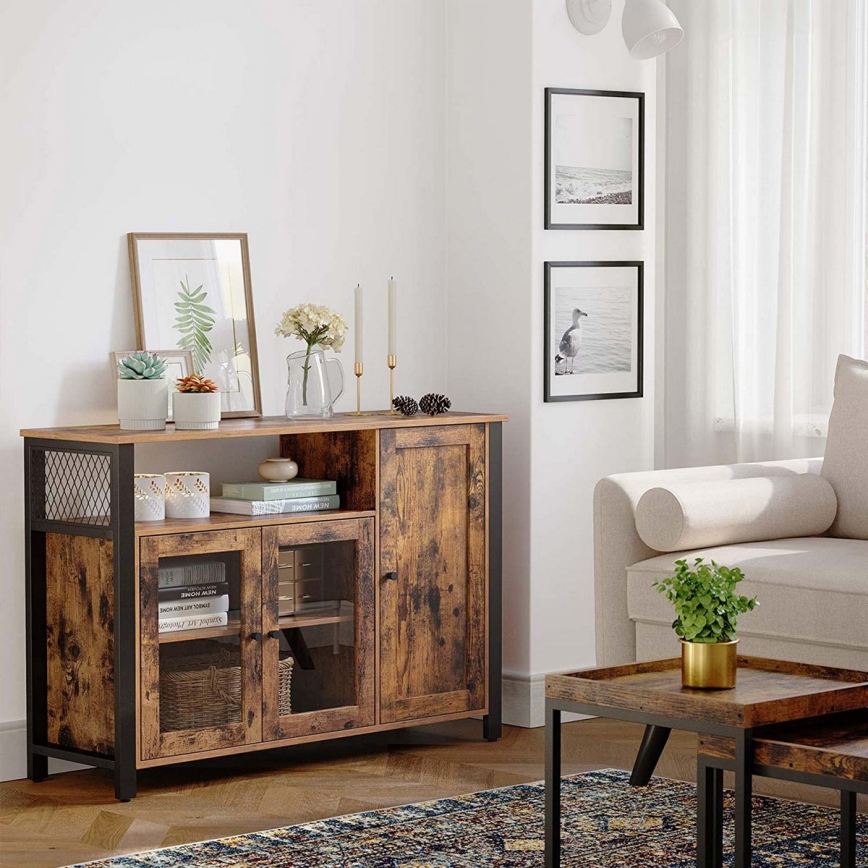 Commode FIRA marron/noir