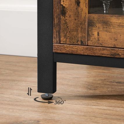 Commode FIRA marron/noir