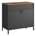 Commode FIRA noir/marron