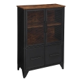 Commode FIRA noir/marron