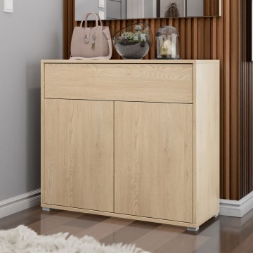 Commode GESITA 93 x 100 cm chêne Cremona