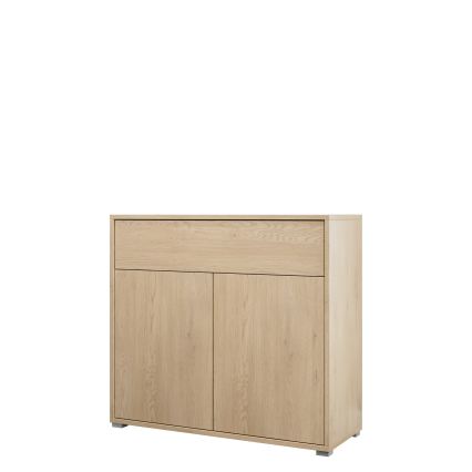 Commode GESITA 93 x 100 cm chêne Cremona