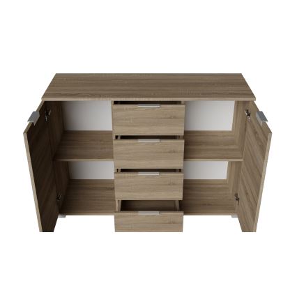 Commode HOPE 120x78x35 chêne Sonoma