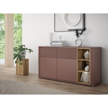 Commode INAR marron/chêne