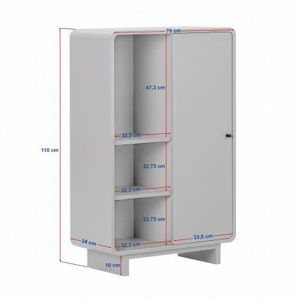 Commode KABIN 70x110x34 cm en chêne