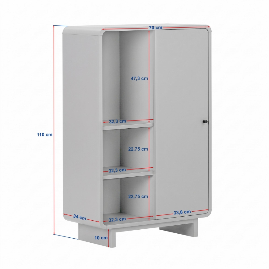Commode KABIN 70x110x34 cm en chêne