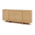 Commode KEMI 200 x 90 x 38 cm en chêne Cremona