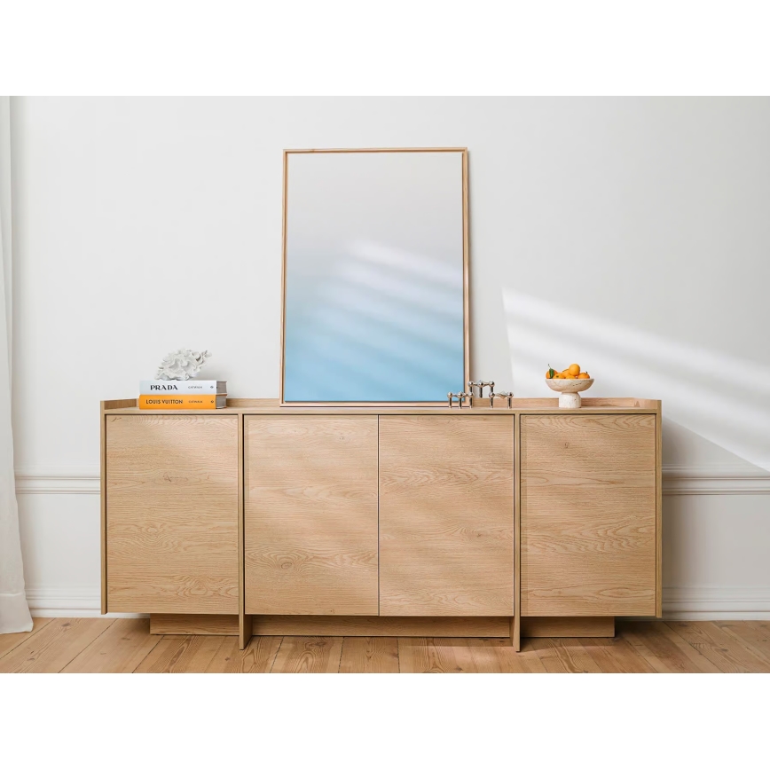 Commode KEMI 200 x 90 x 38 cm en chêne Cremona