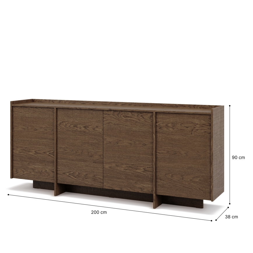 Commode KEMI 200x90x38 chêne
