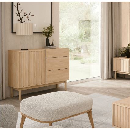 Commode KIOTO 106x84x37 cm chêne Cremona