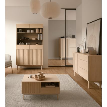 Commode KIOTO 106x84x37 cm chêne Cremona