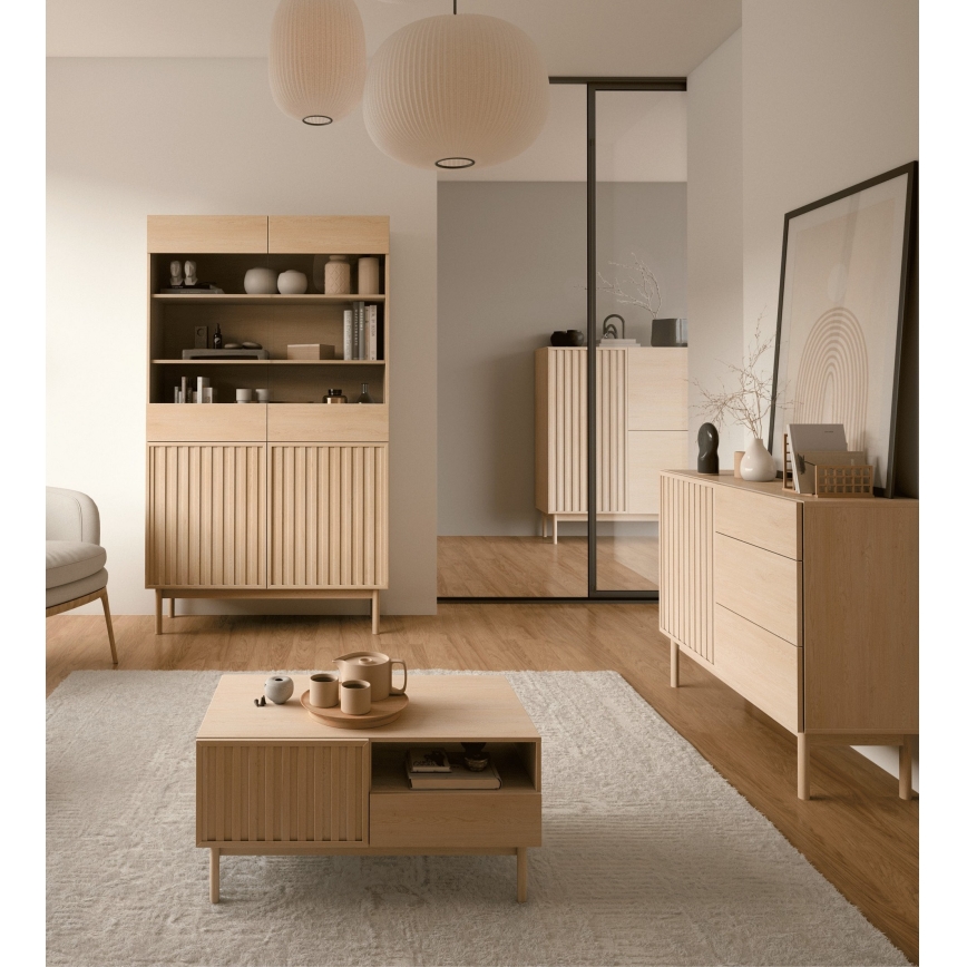 Commode KIOTO 106x84x37 cm chêne Cremona