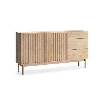 Commode KIOTO 159x84x37 cm, chêne Cremona