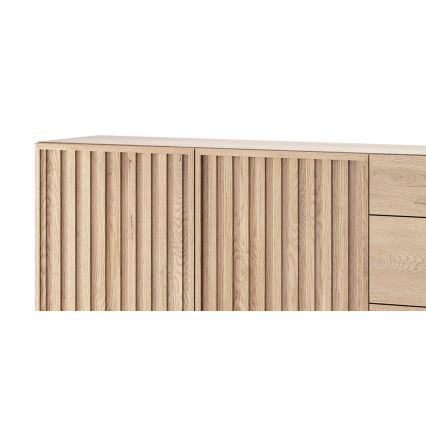 Commode KIOTO 159x84x37 cm, chêne Cremona