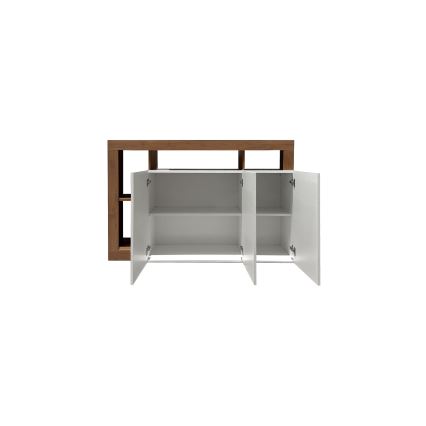 Commode LENOR blanche/chêne