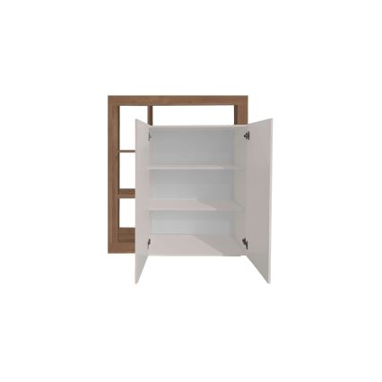 Commode LENOR cachemire/chêne