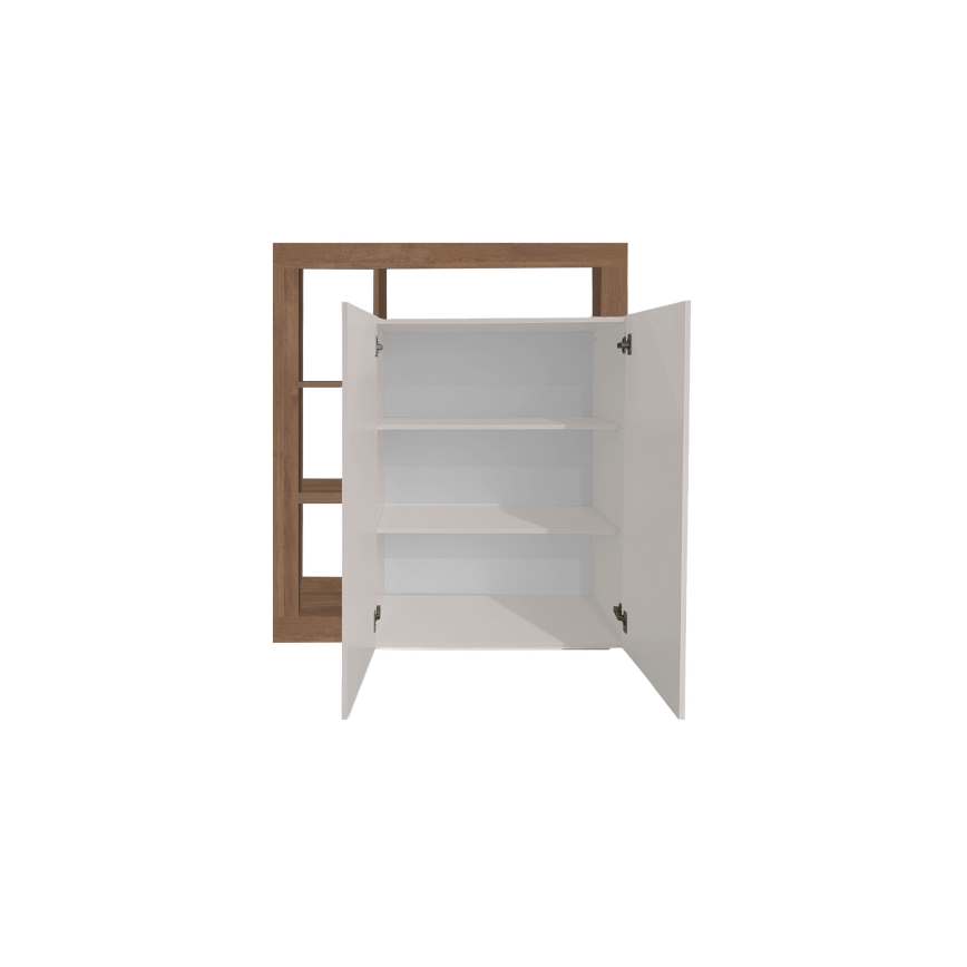 Commode LENOR cachemire/chêne