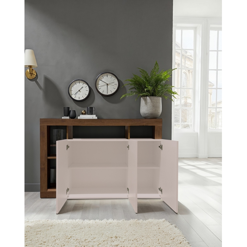 Commode LENOR cachemire/chêne