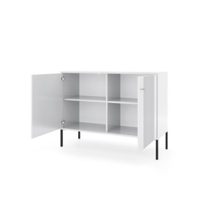 Commode LUE 104x39 cm blanche/noire