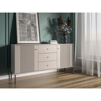 Commode LUE beige/noire