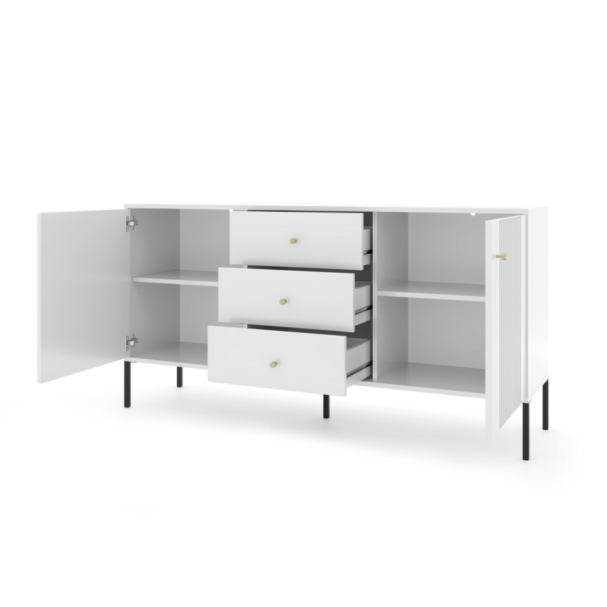 Commode LUE blanche/noire