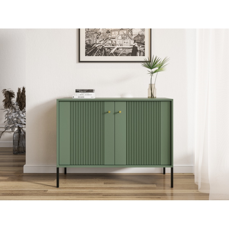 Commode LUE vert/noir