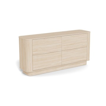 Commode MADERA 160x75 cm en chêne blanchi