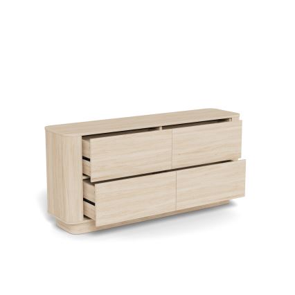 Commode MADERA 160x75 cm en chêne blanchi