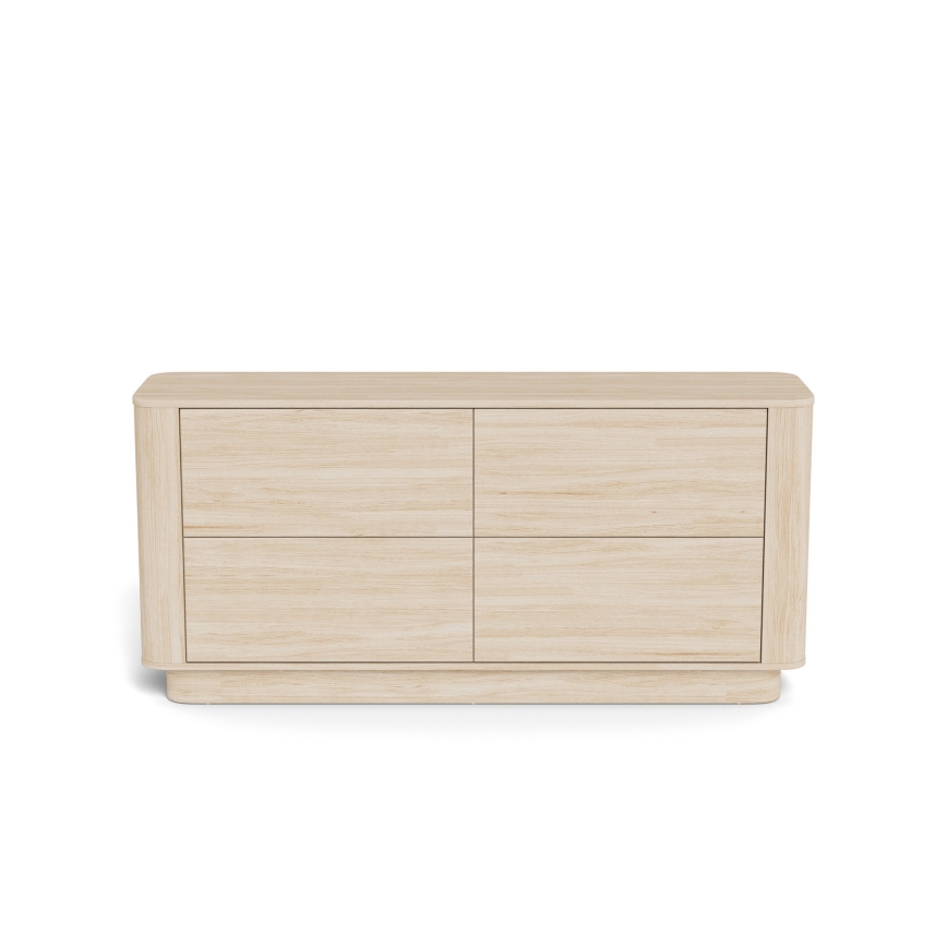 Commode MADERA 160x75 cm en chêne blanchi