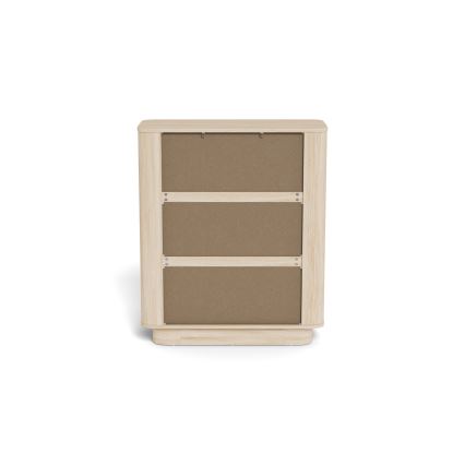 Commode MADERA 90 x 107 cm chêne blanchi