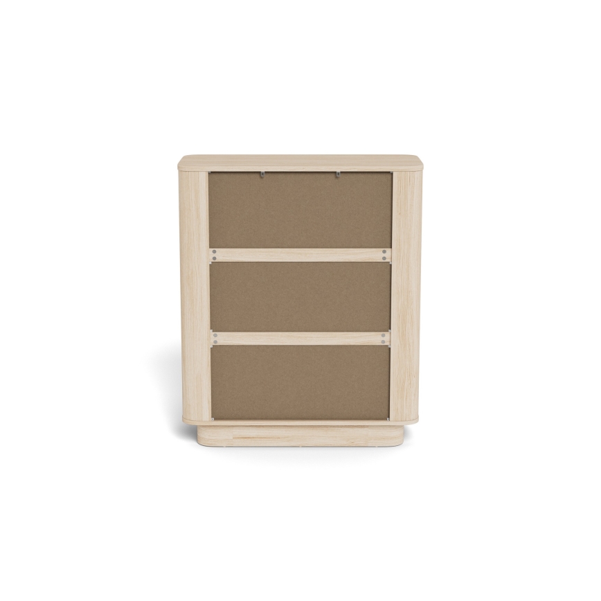 Commode MADERA 90 x 107 cm chêne blanchi