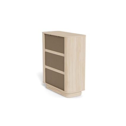 Commode MADERA 90 x 107 cm chêne blanchi