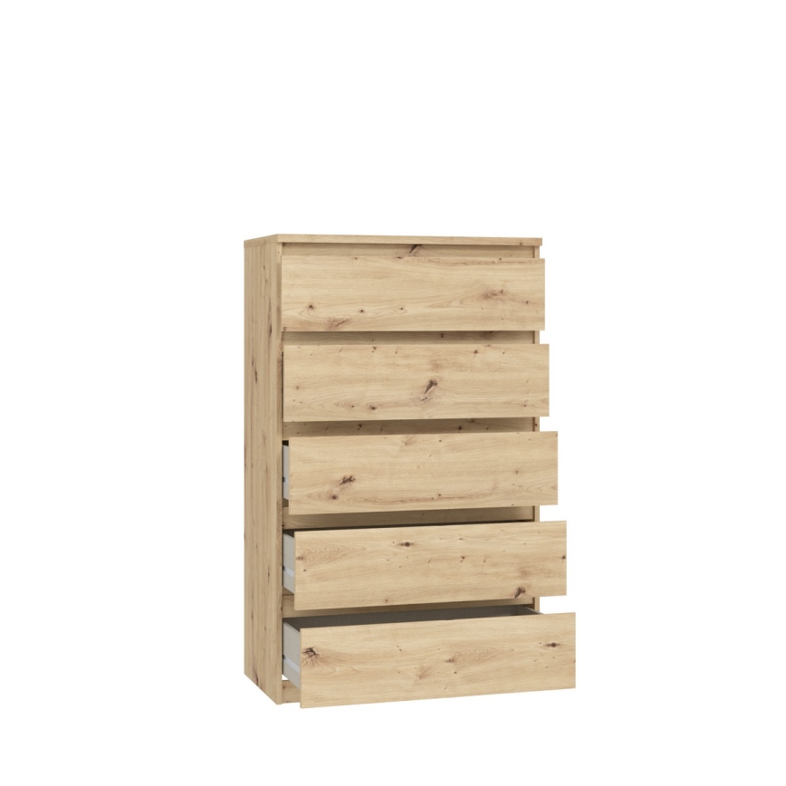 Commode MAO à tiroirs, chêne artisan