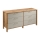 Commode MENTA 170x81x47 cm chêne wotan/gris
